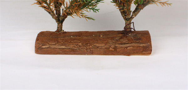 Pine Tree with Wood Base