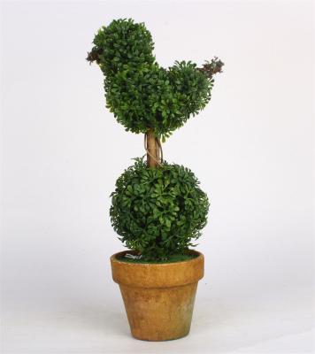 Mini kunstig topiary til boligindretning