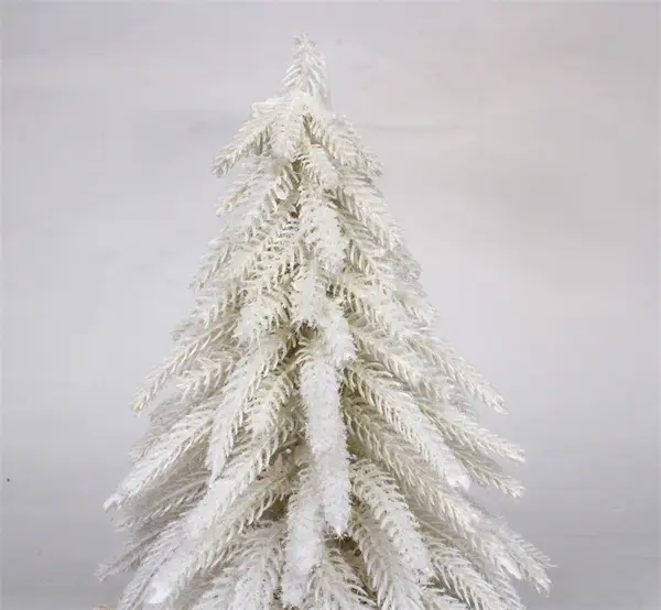 Hvid julepynt i Jute Base Ice Finish.jpg White Christmas Decorations in Jute Base Ice Finish.jpg
