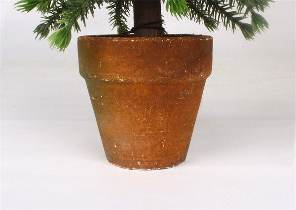 Christmas Decorations in Brown Pot.jpg